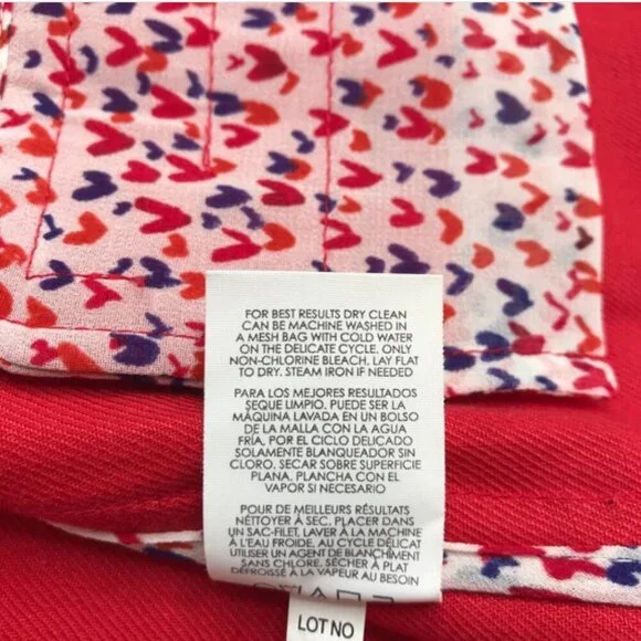 CAbi‎ 5472 Valentine Jacket Sz M Red Linen Blend - Picture 8 of 9